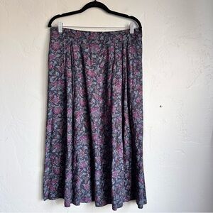 Vintage Pendleton Women’s Floral 80’s 90’s Cottagecore Midi Skirt Size 16 XL EUC